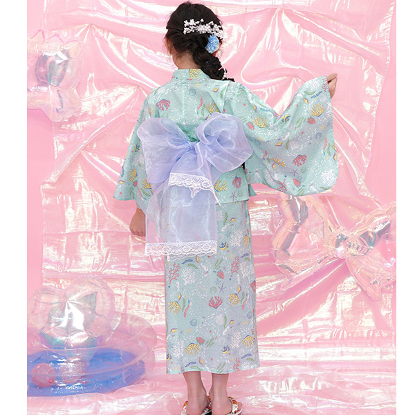 Bee des Bee 浴衣3点セット セパレート ワンピース 簡単 子供服 キッズ