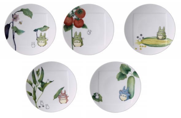 ノリタケ Noritake となりのトトロ約15.5cmプレートセット 絵変わり5枚