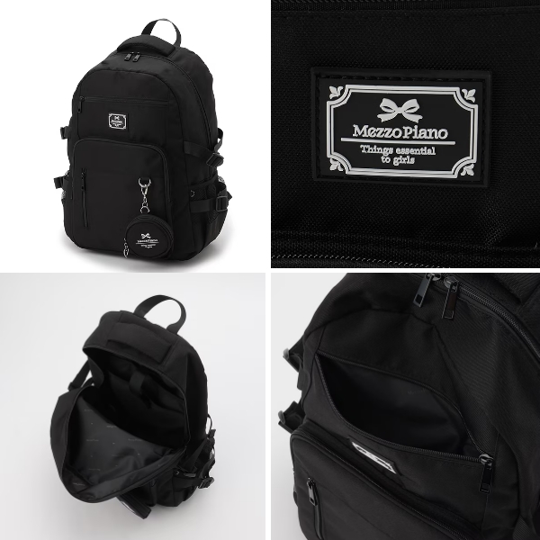 mezzo piano junior メゾピアノジュニア 丸型ポーチつきリュック
