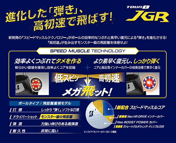 BRIDGESTONE（ブリヂストン） ゴルフボール TOUR B JGR 2025年モデル 1