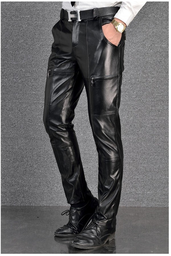 ラム革 本革 レザーパンツ 羊革パン ライダースパンツ メンズ 大きい