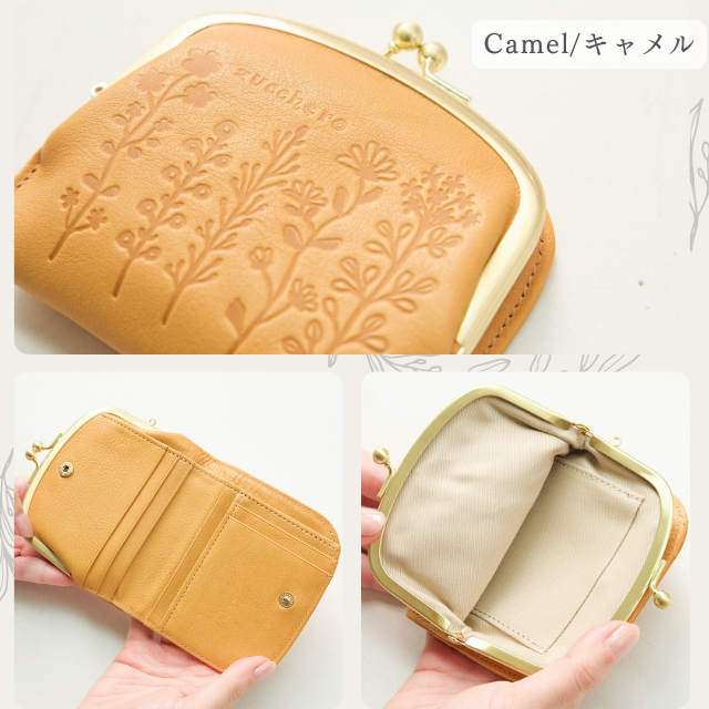 本革 財布 日本製 プレゼント レディース がま口 折財布 二つ折 二