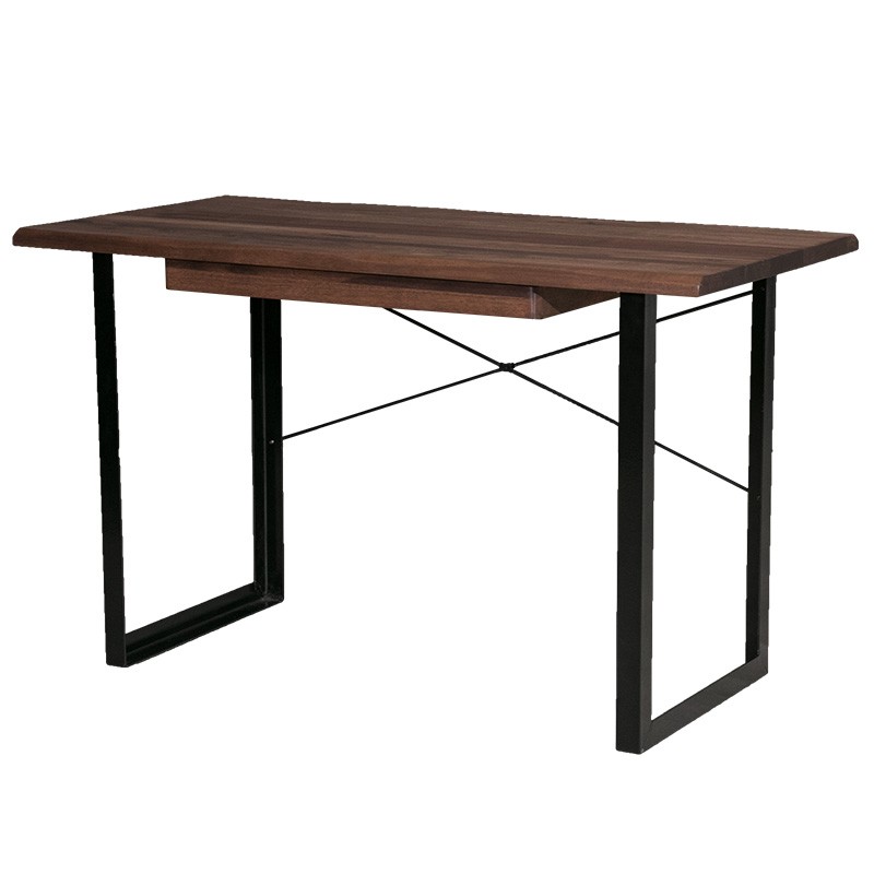 デスク おしゃれ 机 収納 引き出し フリーデスク 書斎机 木製 天然木