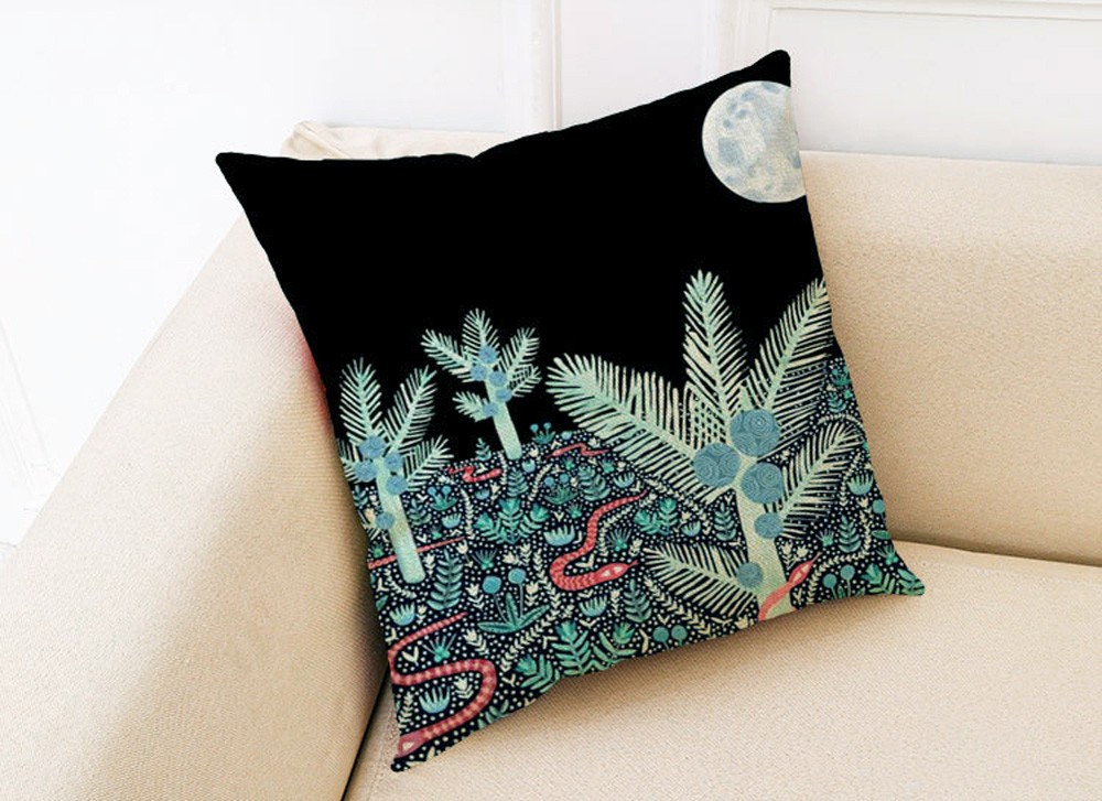 北欧 森の動物 クッションカバー 45×45cm 全6種 インテリア 雑貨 生活