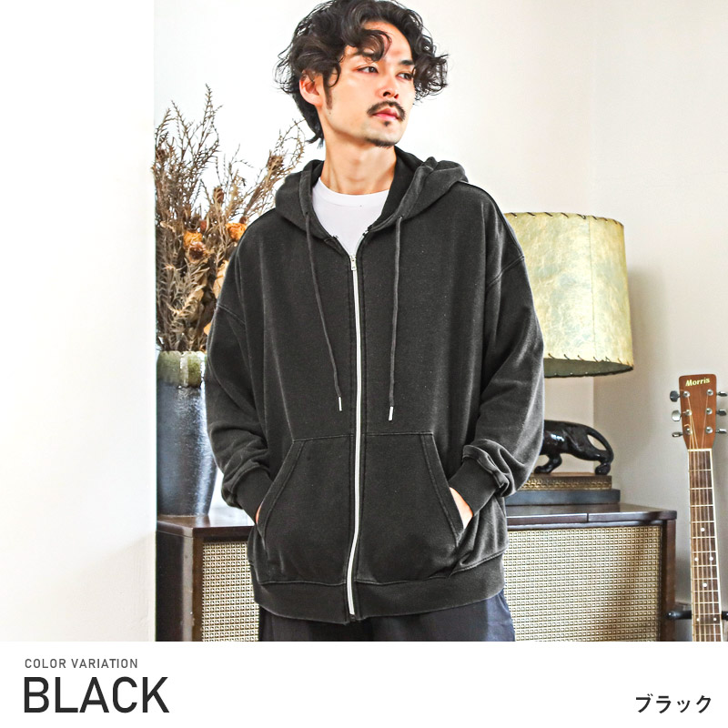 セール パーカー メンズ ジップ スウェット オーバーサイズ ゆったり