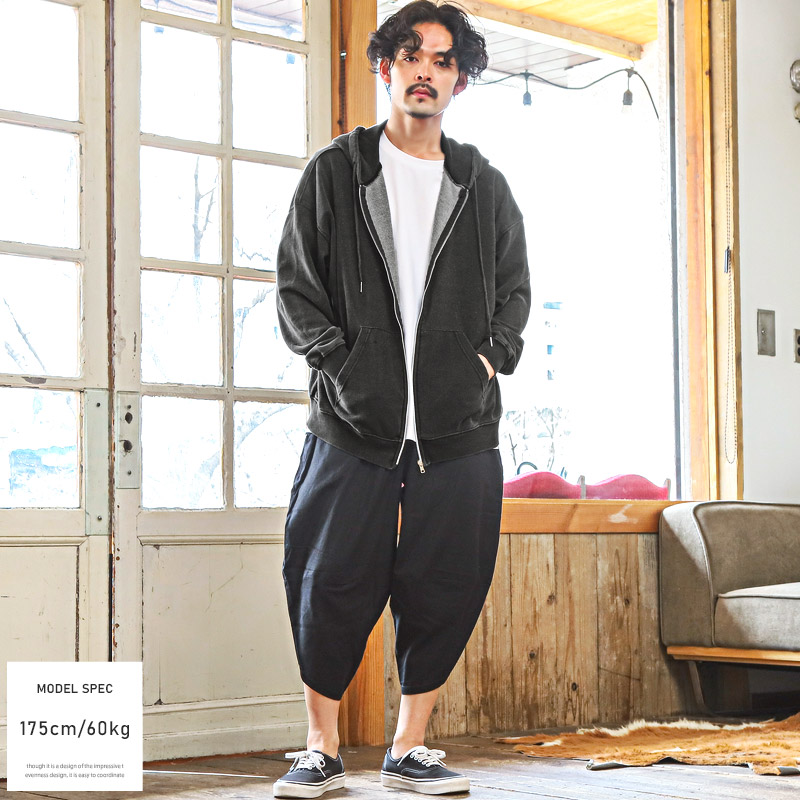 セール パーカー メンズ ジップ スウェット オーバーサイズ ゆったり
