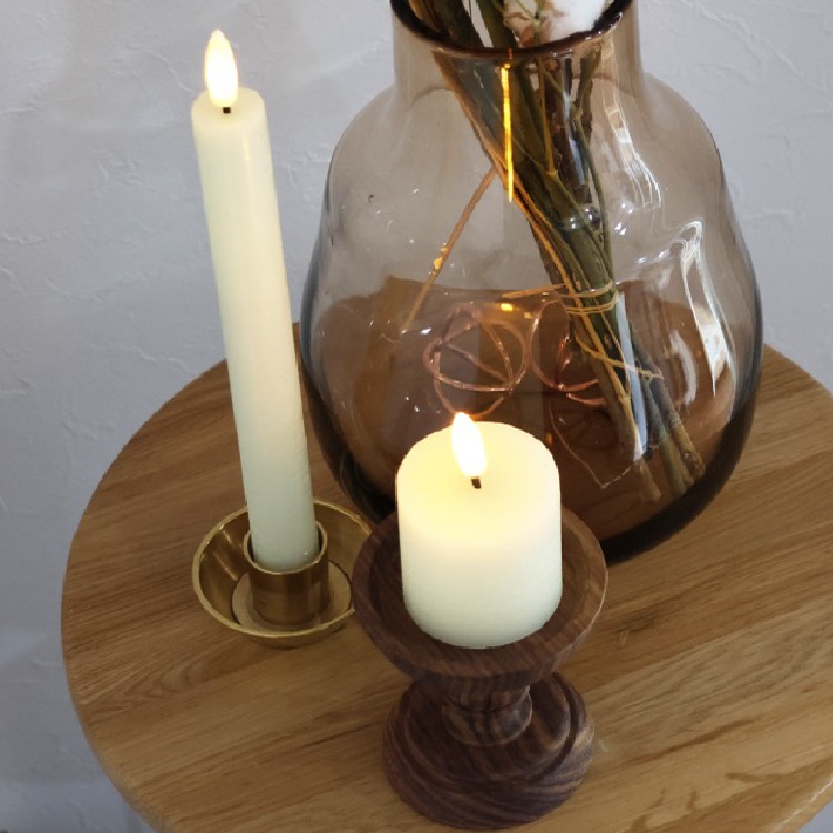 キャンドルホルダー スタンド 木製 燭台 Sサイズ ロウソク立て