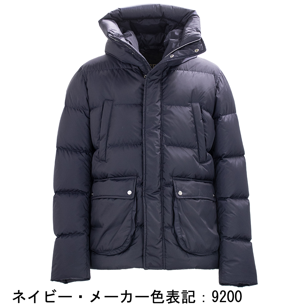 HERNO（ヘルノ） ダウン メンズ ポーラテック 撥水ナイロン フーデッド