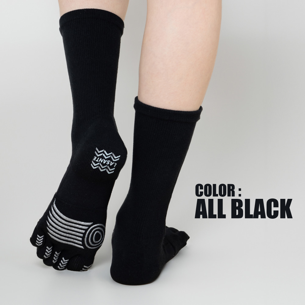 5本指ソックス 24-26cm 26-28cm ホールガーメント スポーツ クルー