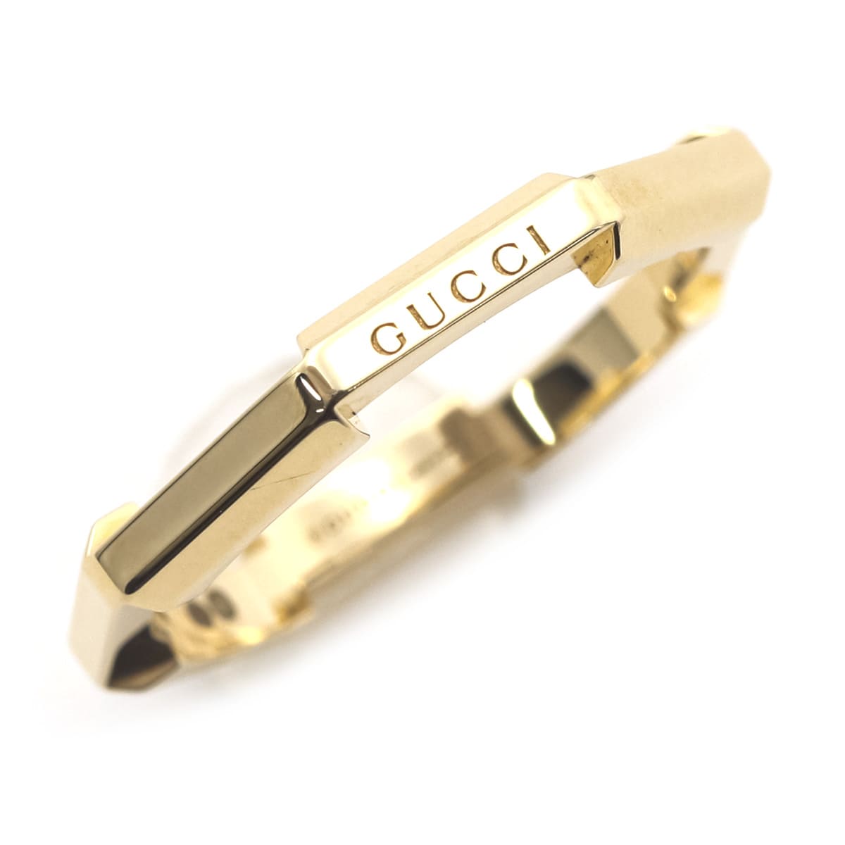 グッチ リング メンズ GUCCI 指輪 K18 レディース エングレービング