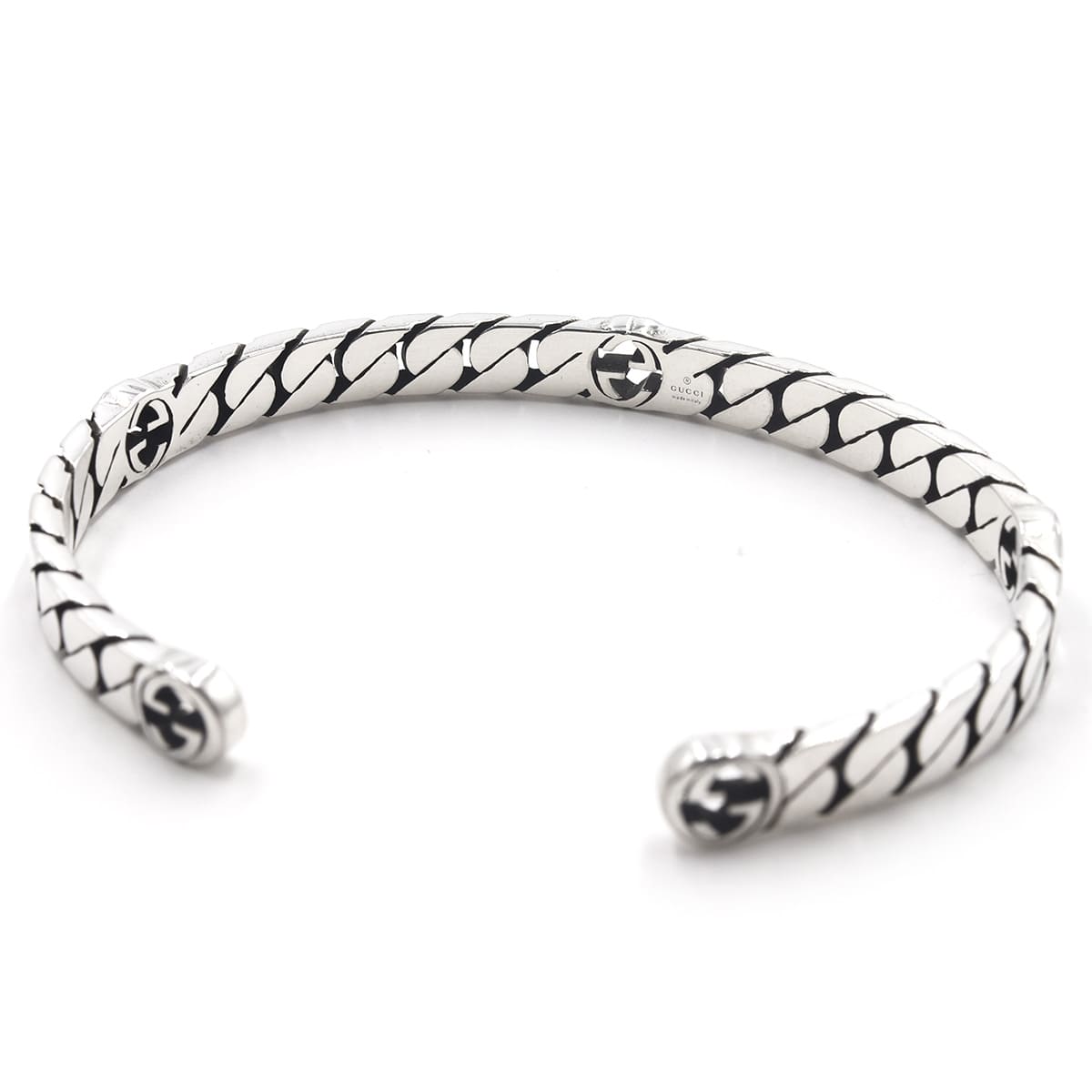 グッチ ブレスレット メンズ シルバー 925 GUCCI レディース バングル