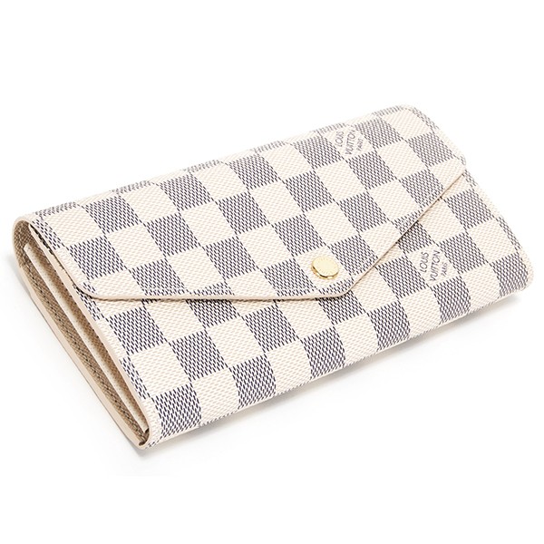 ルイヴィトン財布 長財布 ポルトフォイユ・サラ ダミエ・アズール 正規