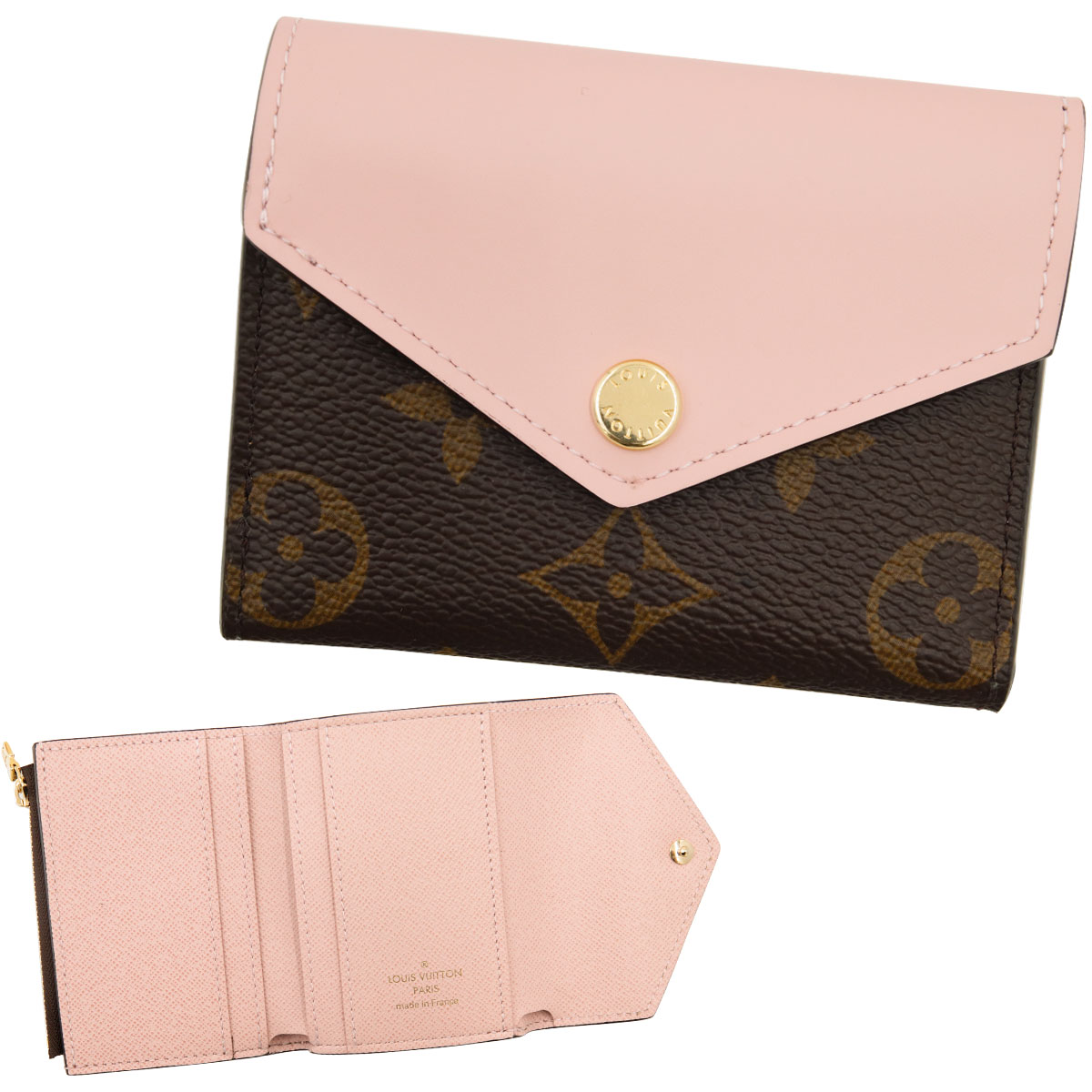 ルイヴィトン財布 三つ折り財布 ミニ財布 ポルトフォイユ 正規品 ゾエ