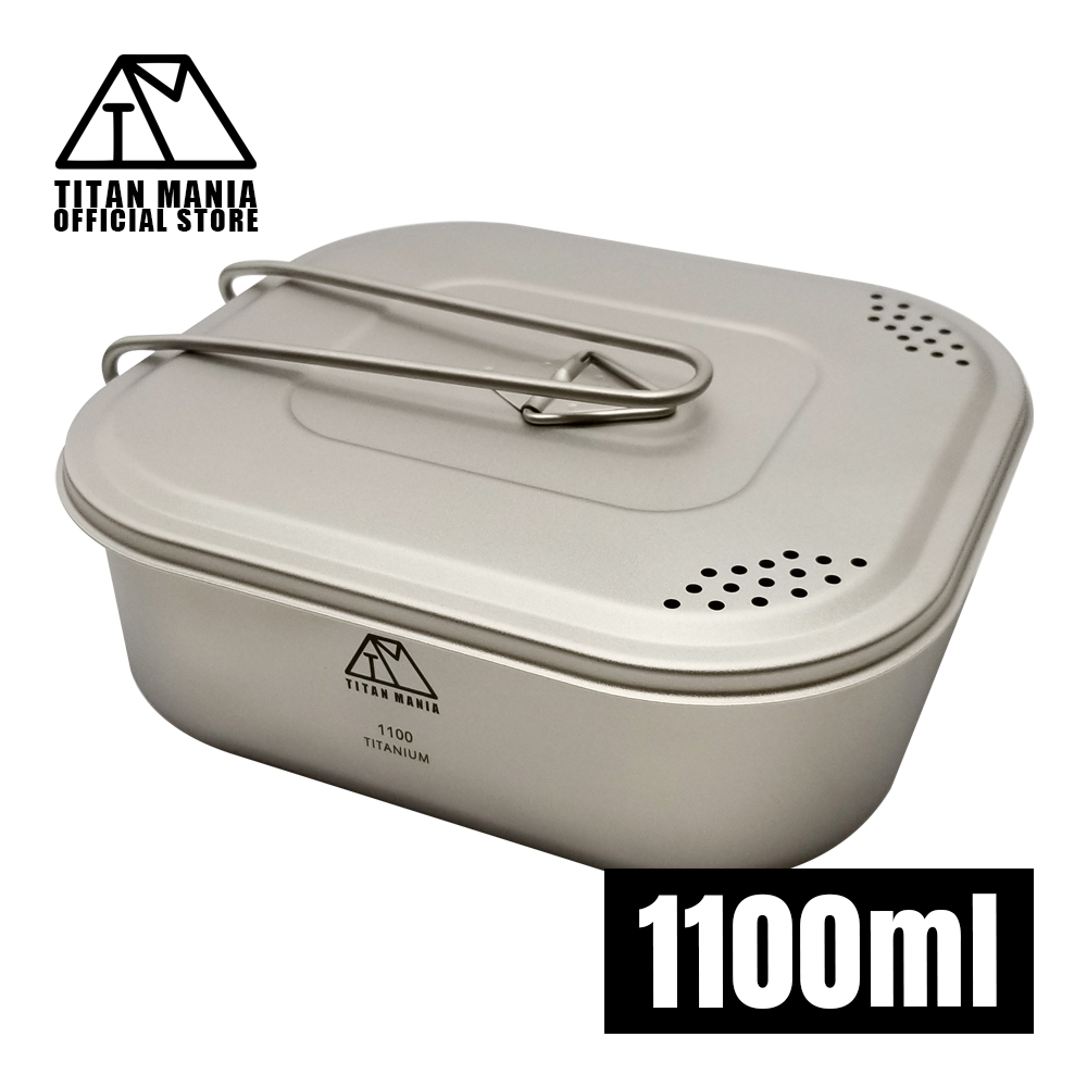TITAN MANIA（チタンマニア） クッカー 角型 ラーメン チタン製 1100ml