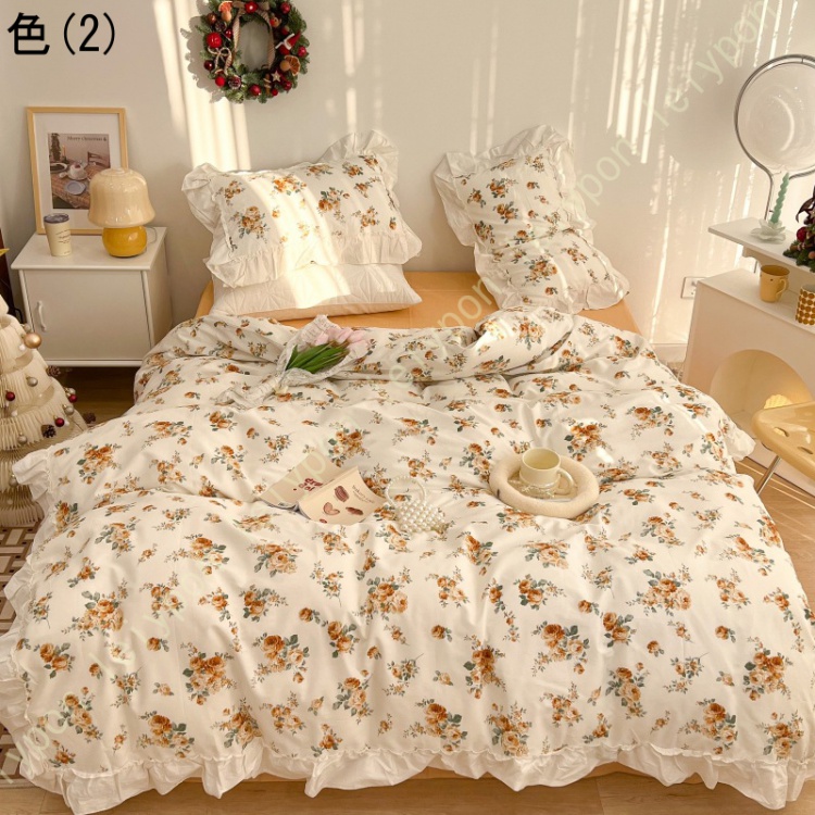 布団カバーセット おしゃれ 掛ふとんカバー ローズ 薔薇柄 シングル