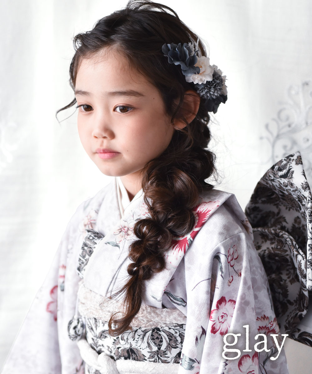 七五三 髪飾り 着物 753 ジル | 和装 女の子 3歳 7歳 くすみカラー