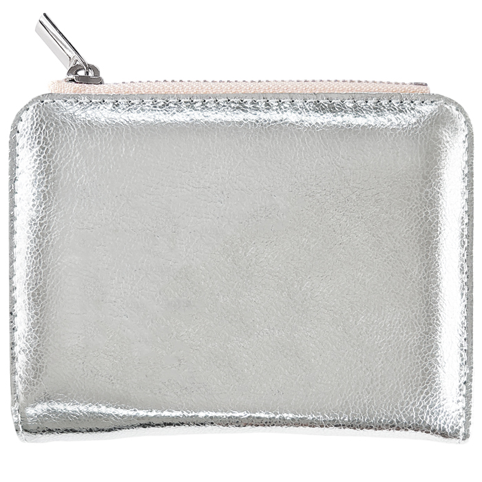 WM-D2-03 二つ折り財布 本革 メタリック 手のひら 財布 メンズ