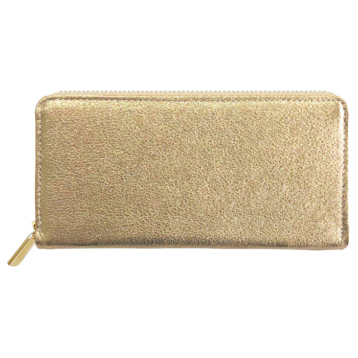 財布 長財布 レディース メンズ 本革 グリッター ラウンドファスナー