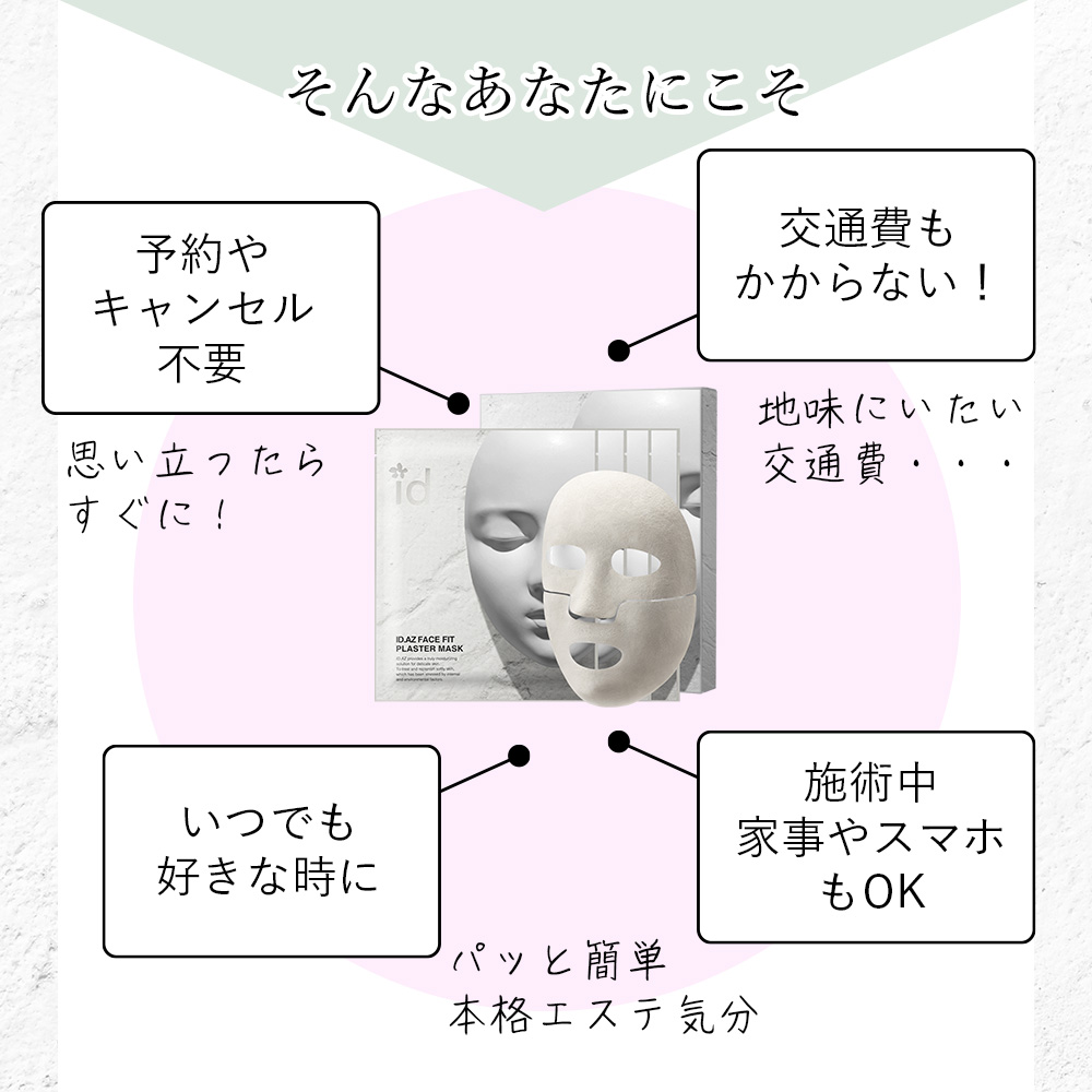 ID.AZ FACE FIT PLASTER MASK フェイスフィット プラスターマスク（4枚