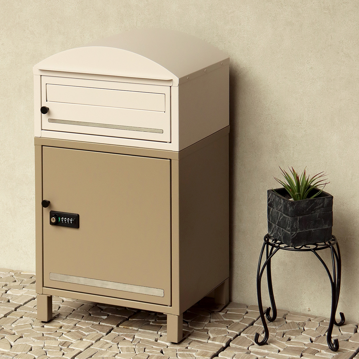 宅配ボックス 戸建 大型 ポスト一体型 大容量 2段 置き配 おしゃれ