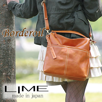 LIME made in japan ショルダーバッグ レディース 軽い 人気 本革 革