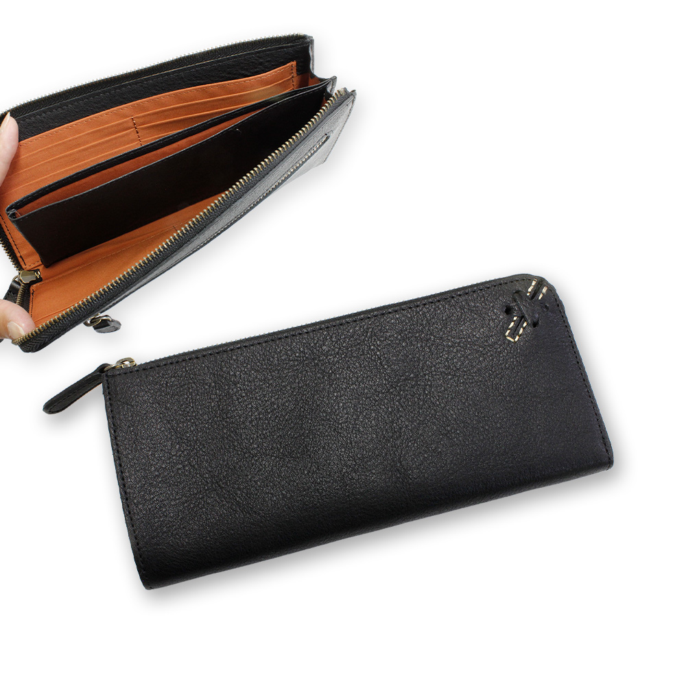 LIME made in japan 長財布 本革 L字ファスナー 日本製 レザー カード