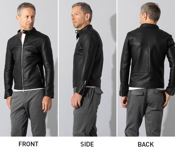 Liugoo Leathers LIUGOO PLUS 本革 シングルライダースジャケット