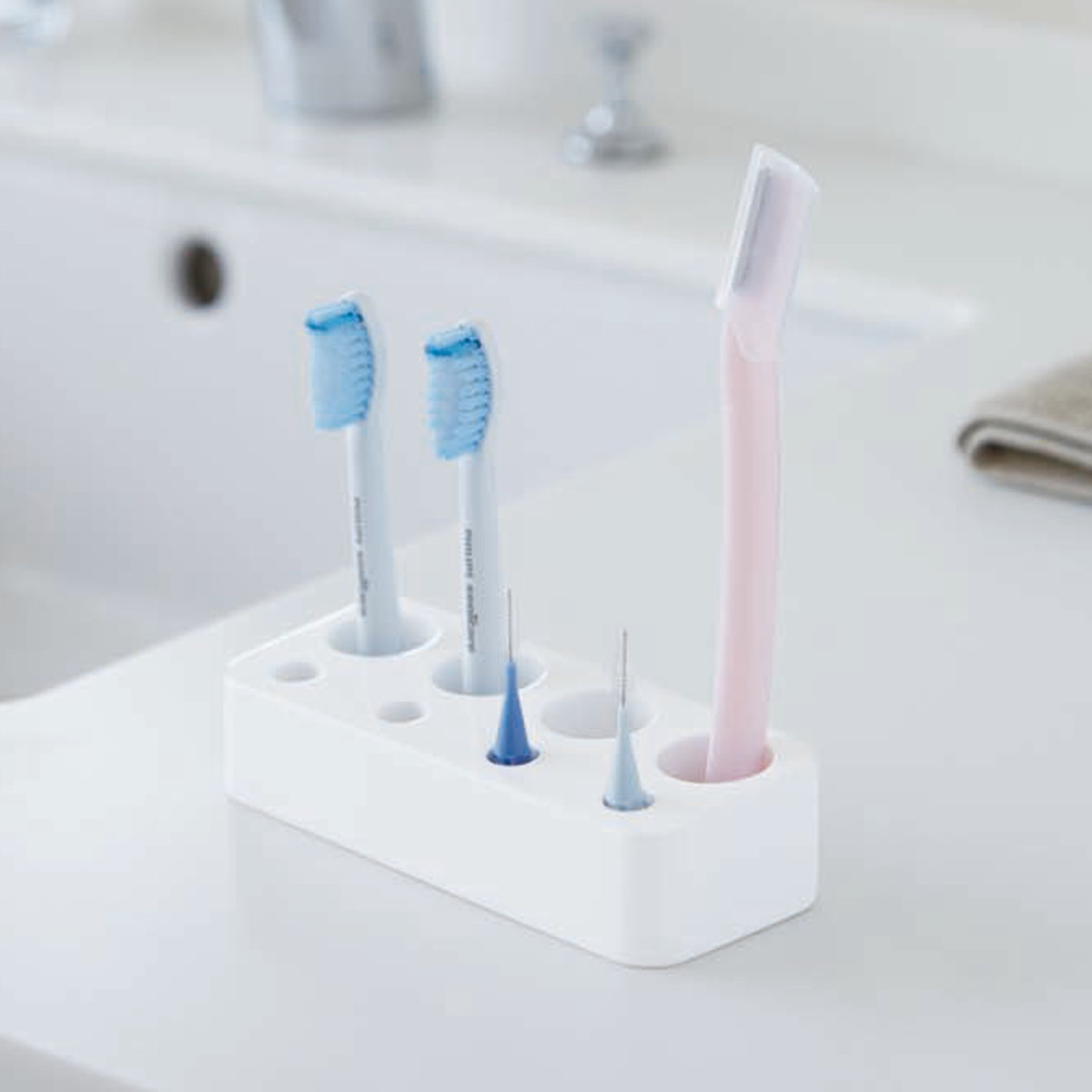 山崎実業 MIST 歯ブラシ&歯間ブラシスタンド ミスト （ 4903208033947