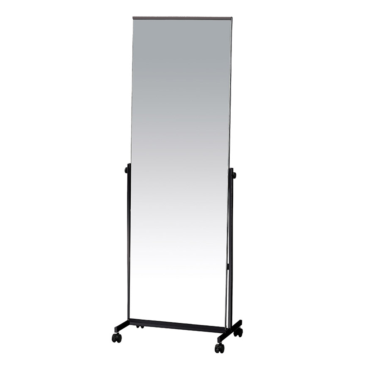 弘益 スタンドミラー 高さ147cm キャスター付き 飛散防止 角度調節