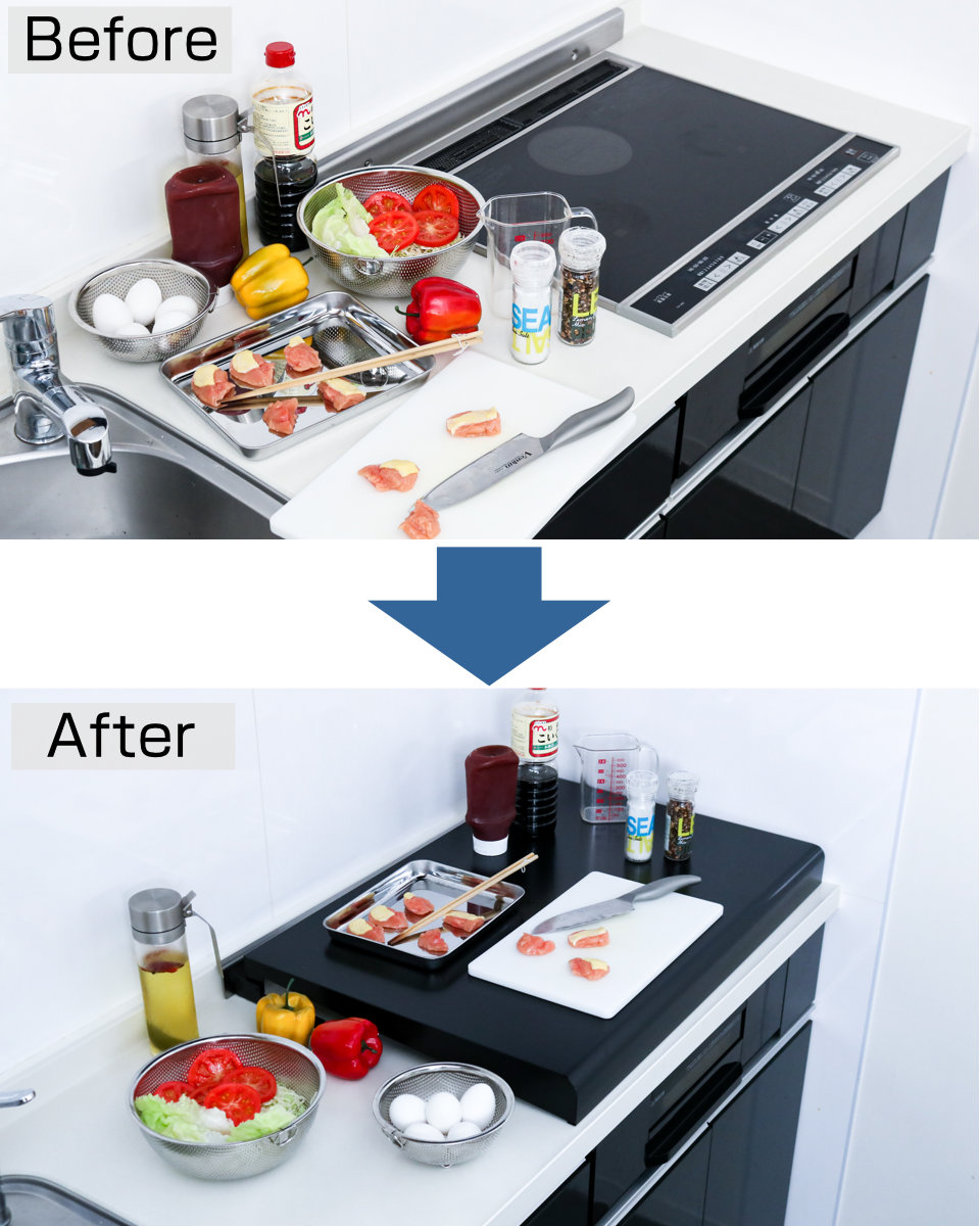 池永鉄工 特典付き コンロカバー システムキッチン用 幅75cm用 （ 日本