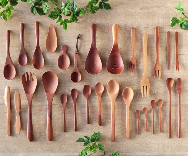 アイスクリームスプーン WOODN 13cm スプーン 天然木 木製 （ アイス