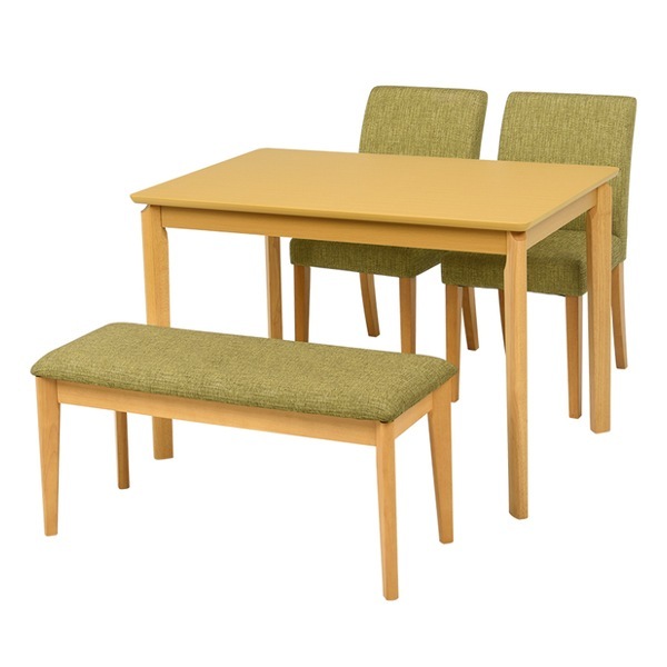 ダイニングセット 4点セット 幅110cm ナチュラル テーブル チェア2脚