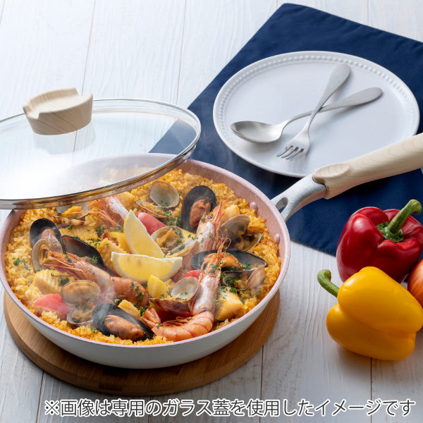 和平フレイズ フライパン 26cm IH対応 ガラス蓋付き 魅せるフライパン