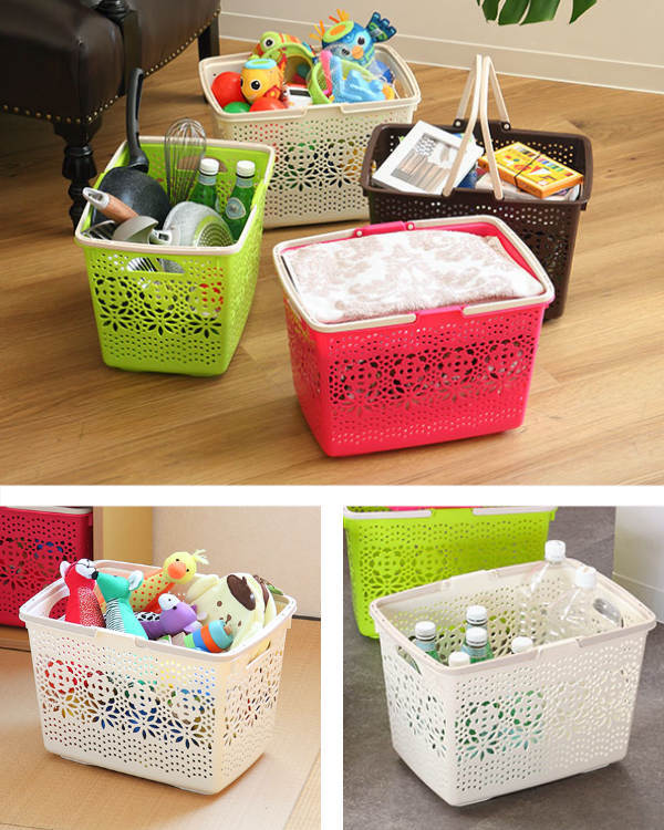 バスケット 収納 ショッピングバスケット 買い物かご レジカゴ