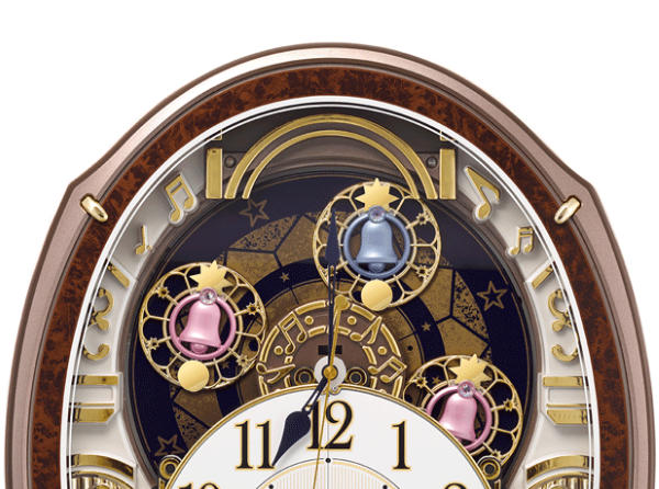 からくり時計 スモールワールドアルディ 電波時計 48曲収録 時計