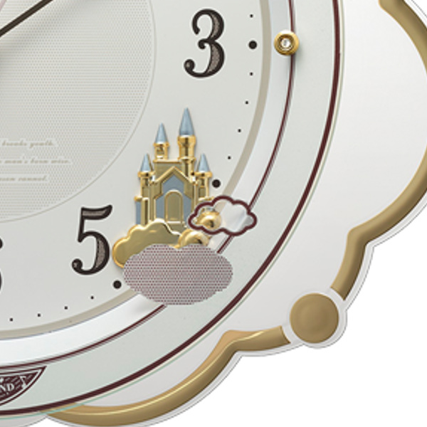 振り子時計 18曲収録 電波時計 連続秒針 時計 掛け時計 （ メロディ