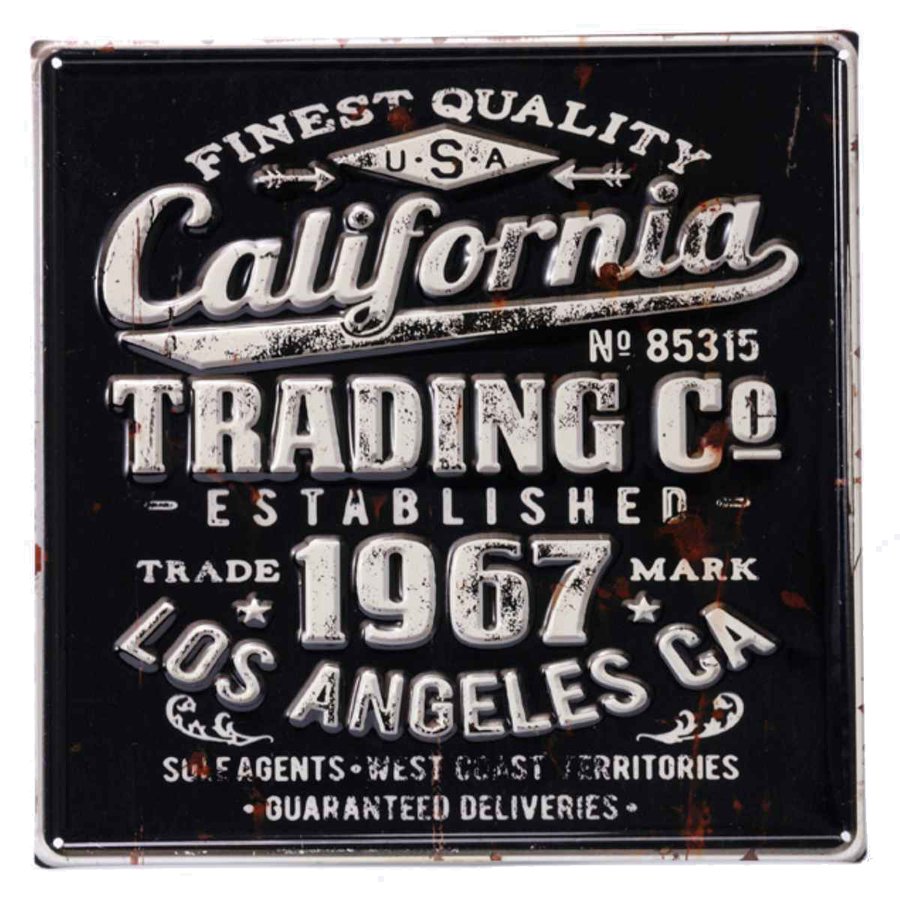 サインボード カリフォルニア M メタル （ ティンサイン ブリキ看板