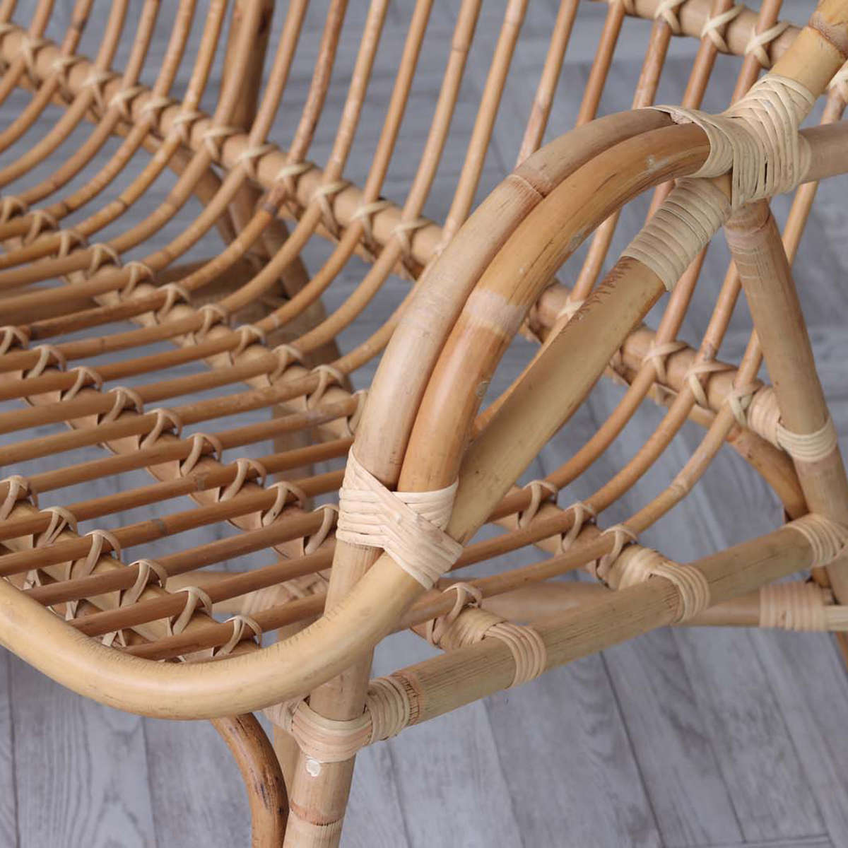 ラタン 2Pソファ Breeze コンパクト 幅110cm （ ソファー ラタンソファ