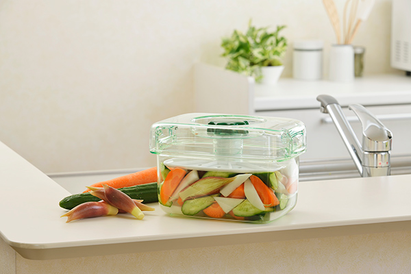 TONBO（新輝合成） 漬物容器 即席つけもの器 角型 6.1L プラスチック