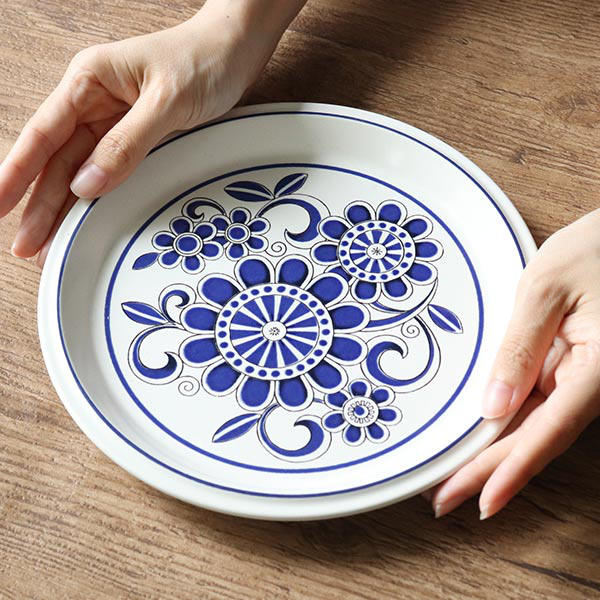 MIKASA（ミカサ） プレート 22cm リバイバル REVIVAL ブルーフラワー