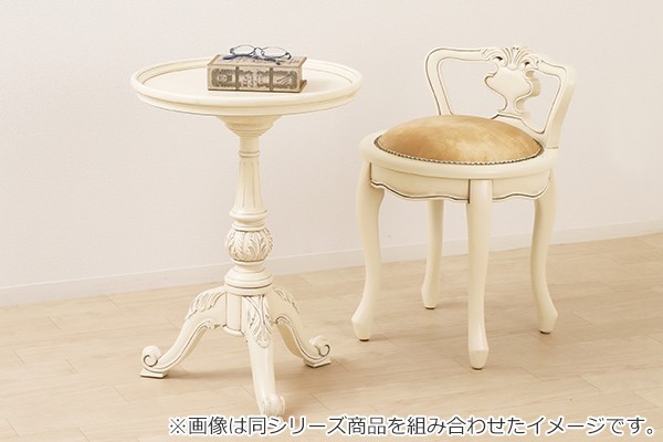 テーブル 高さ60cm ラウンドテーブル 天然木 マホガニー アンティーク