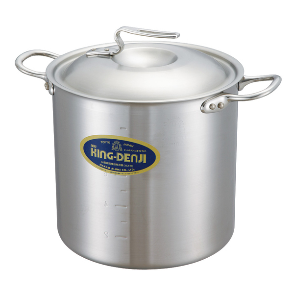 寸胴鍋 IH対応 約20L 30cm 業務用 ニューキングデンジ （ ガス火対応