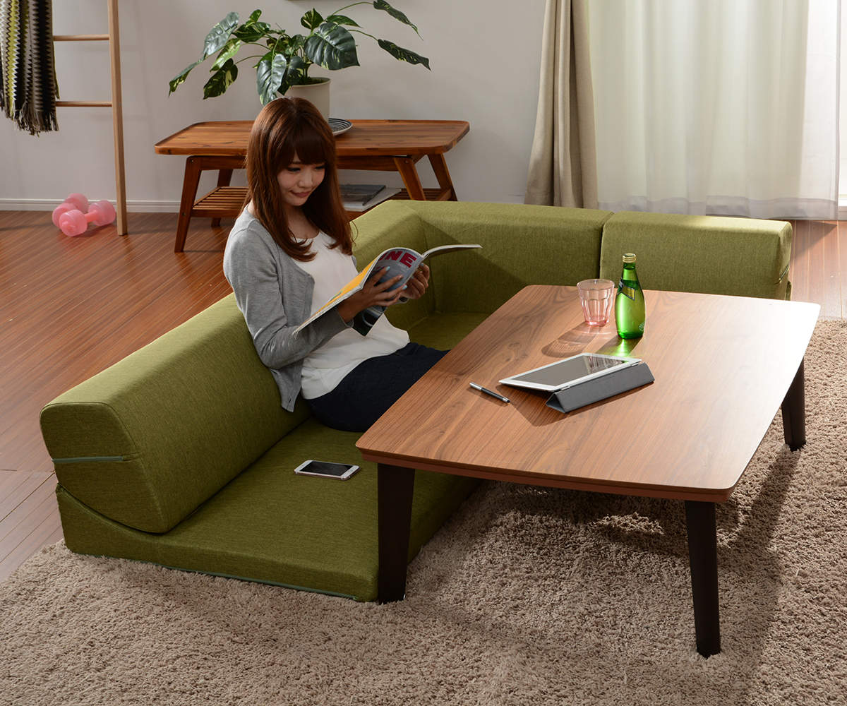 セルタン ソファ ローソファ コーナーソファー3点セット タスク