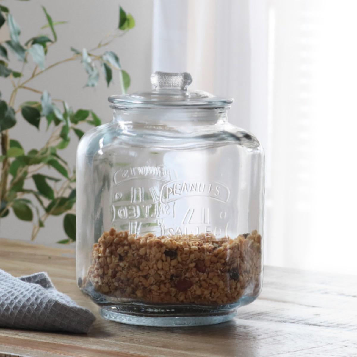 保存容器 5L ガラスクッキージャー ガラス （ キャニスター ガラス保存