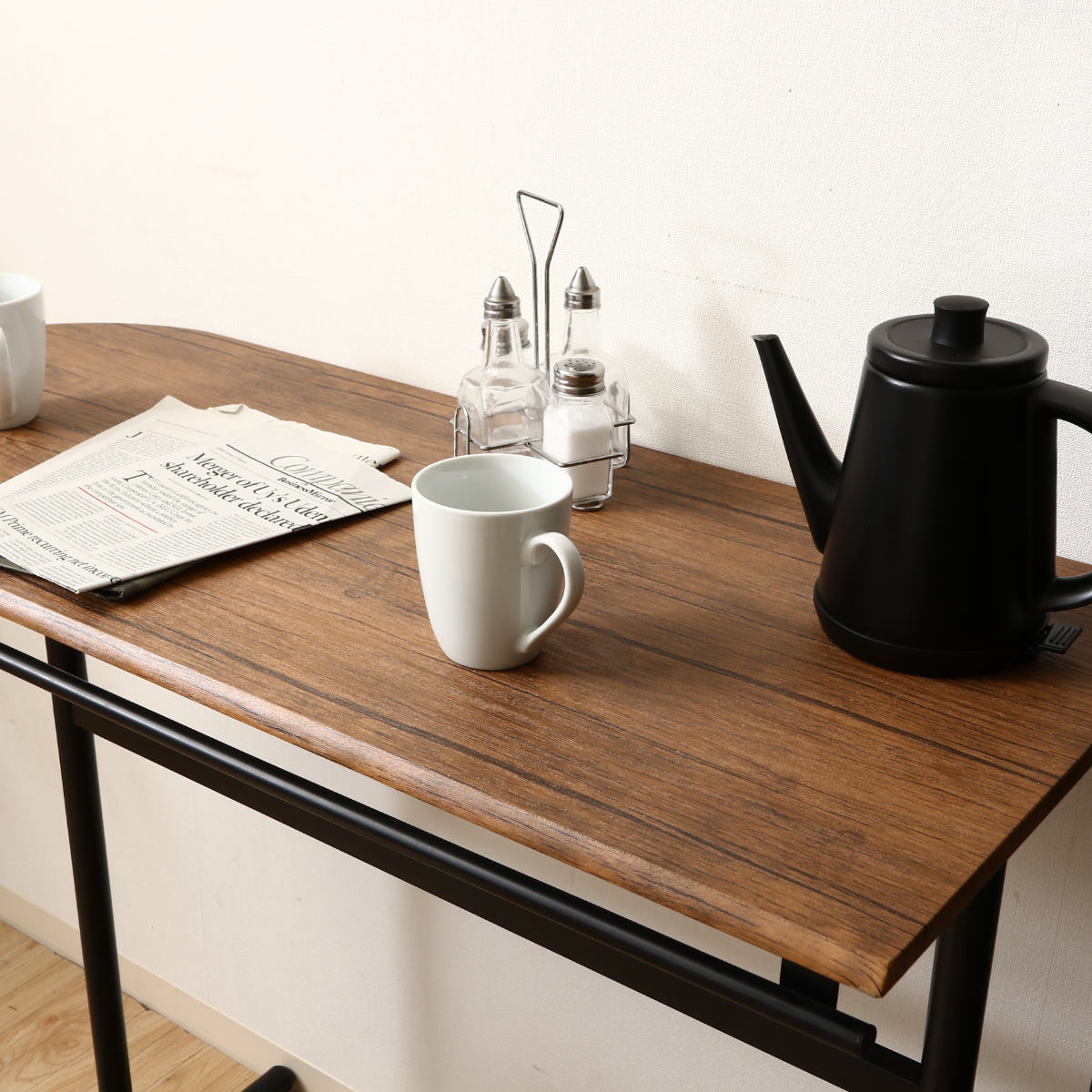 不二貿易（Fuji Boeki） カウンターテーブル 3点セット テーブル×1