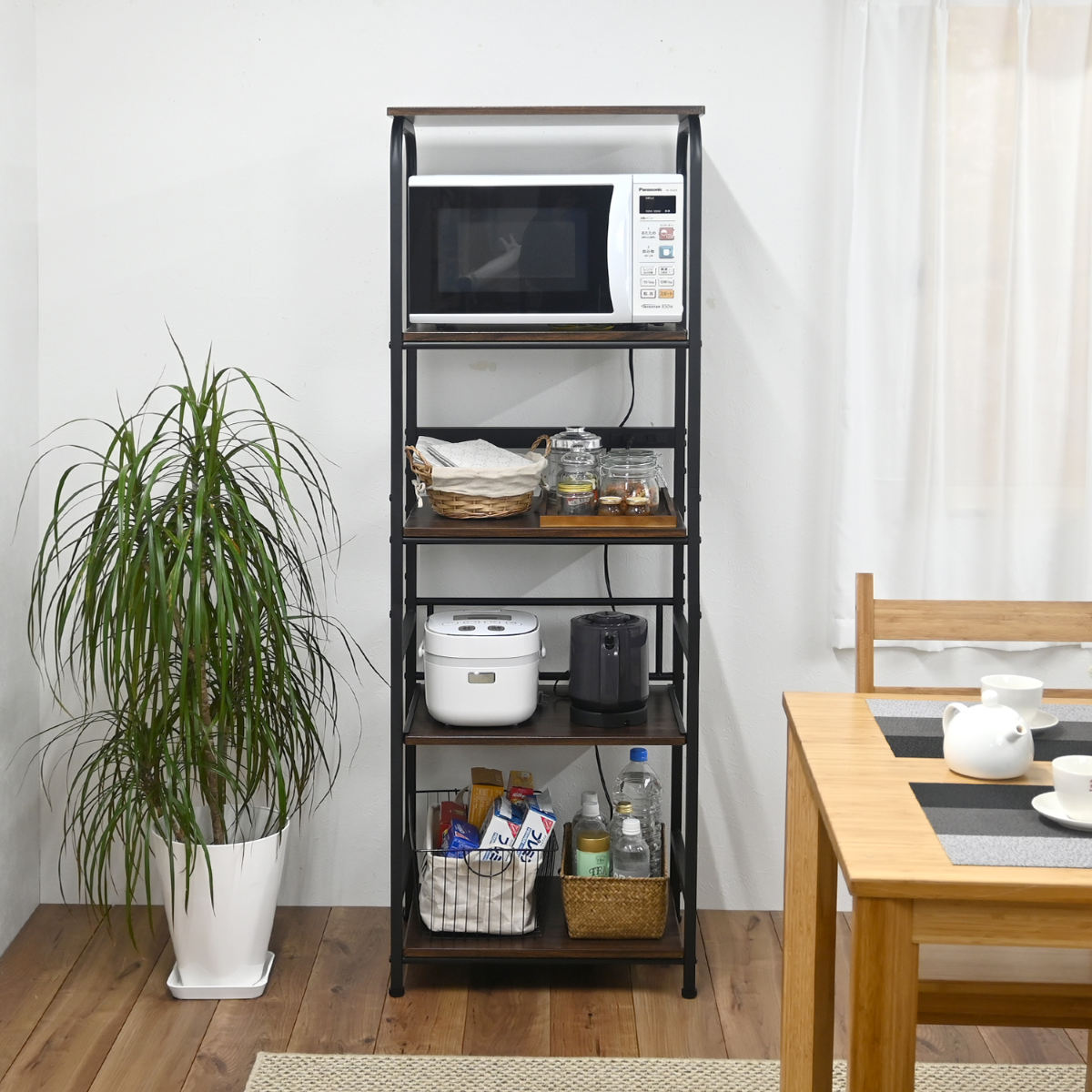 フクダクラフト レンジラック ハイタイプ 幅55cm×高さ160cm スチール 2