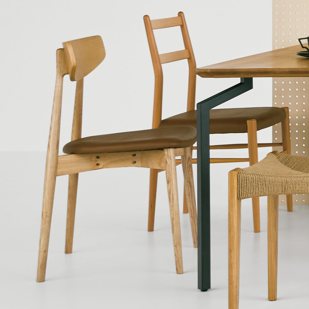 東谷 ダイニングチェア 同色2脚セット 座面高45cm スタッキング