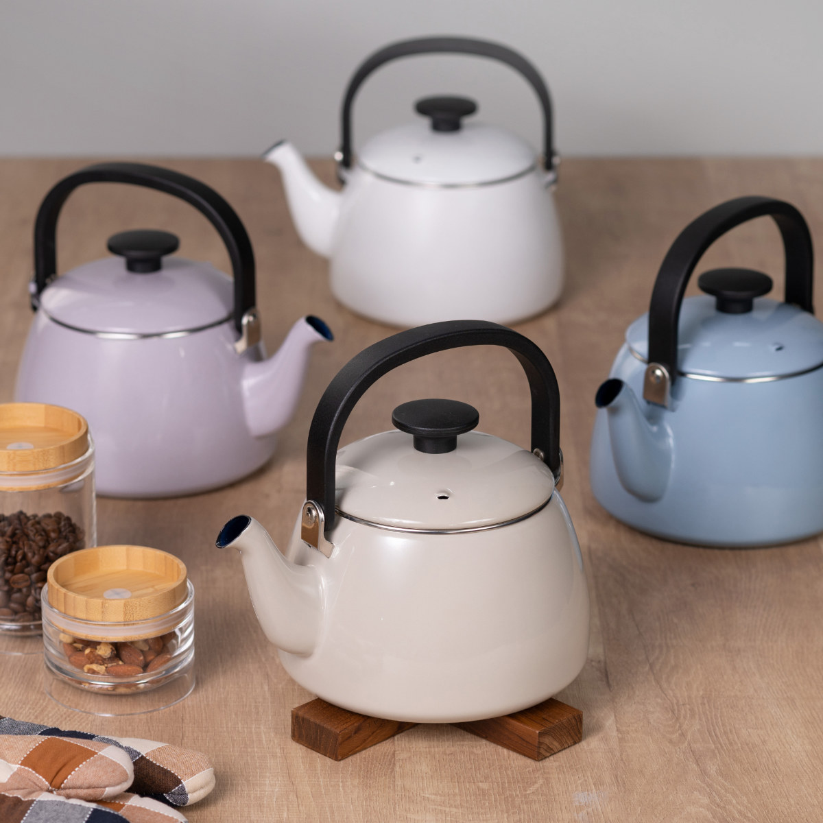 Cotton Series やかん 2.5L IH対応 Plus 富士ホーロー Honey Ware