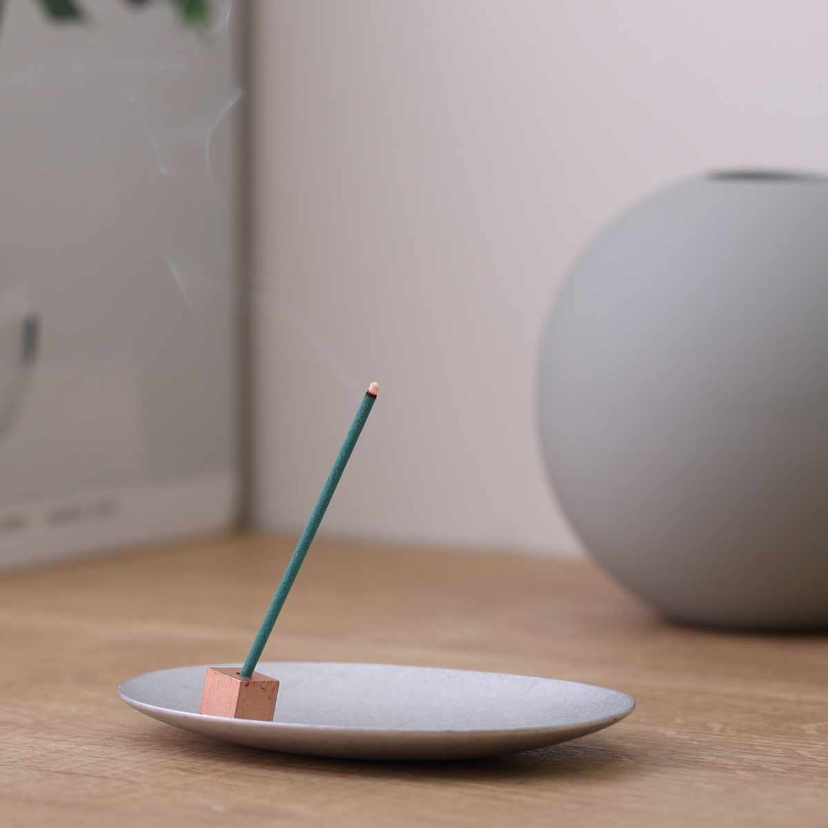 香立 HOME FRAGRANCE TOOL 金属製香皿香立てセット アルミ （ 香立て