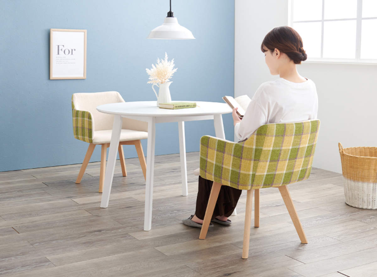 HAGiHARA（萩原） ダイニングチェア 同色2脚セット 座面高42cm